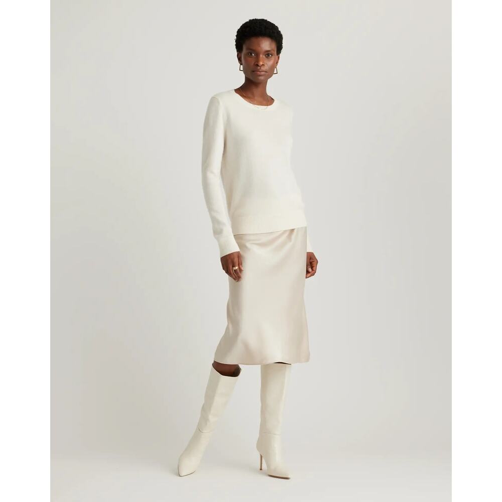 Quince Cream Mini Skirt